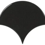 Végkiárusítás Equipe Scale Fan Black Gloss falicsempe