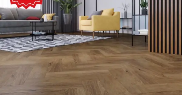 Alacsony ár Arbiton Amaron Herringbone CA 147 Georgetown Oak klikkes SPC padló + *ajándék Acoustic alátéttel (2,2mm)