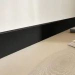 Outlet Arbiton Fortino 80 BLACK matt-lakkozott műanyag szegélyléc