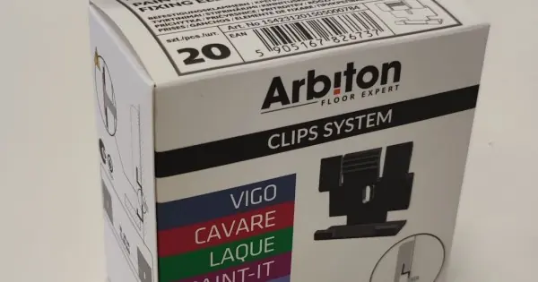 Prémium Arbiton Rögzítő klipsz + csavar + tipli, VIGO, CAVARE, LAQUE, PAINT-IT, DIAMOND szegélylécekhez