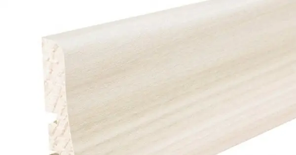 Barlinek P20 Furnérozott Kőris lakkozott, White klasszik profilú szegélyléc. P2002031A Biztonságos fizetés