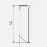 Bauwerk Classicline-K. furnérozott Tölgy, szegélyléc. 10161215 Biztonságos vásárlás