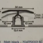 COREtec burkolatváltó és szintkiegyenlítő T-profil Champagne bronze - 2,4m/34mm Ne maradj le