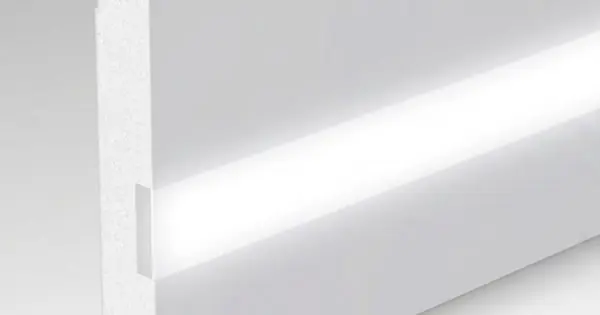 Csak ma MM DL45 LED vízálló fehér szegélyléc -7cm. MMDL457LF03