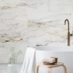 Biztonságos fizetés Rocko Tile Stones R154 Marble Gold vízálló Spc falburkolat