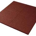 Expressz kézbesítés Eséscsillapító gumilap, 2 cm, vörös 100x100 cm