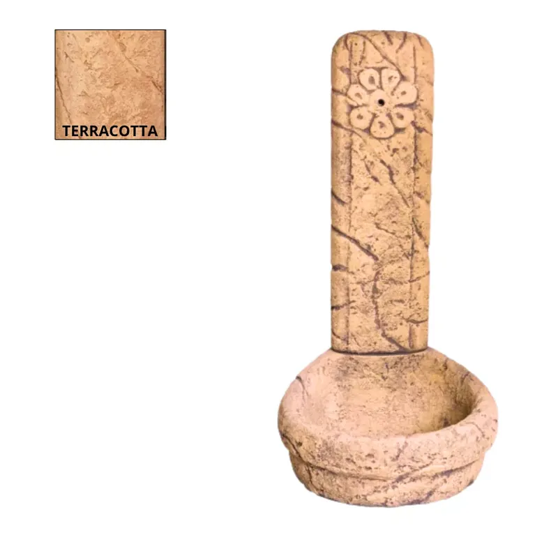 Fabro-Virágos ivókút terracotta (600154-T) Kiárusítás