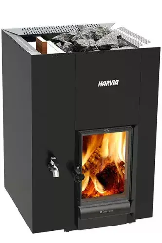 Biztonságos vásárlás HARVIA LINEAR 22 GreenFlame LS fatüzelésű szaunakályha (T0124-021)