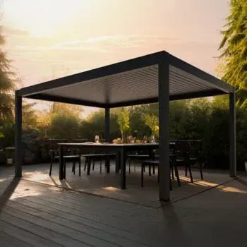 Biztonságos fizetés Wellis MotionFlex 400 bioklimatikus pergola, RGB LED világítással