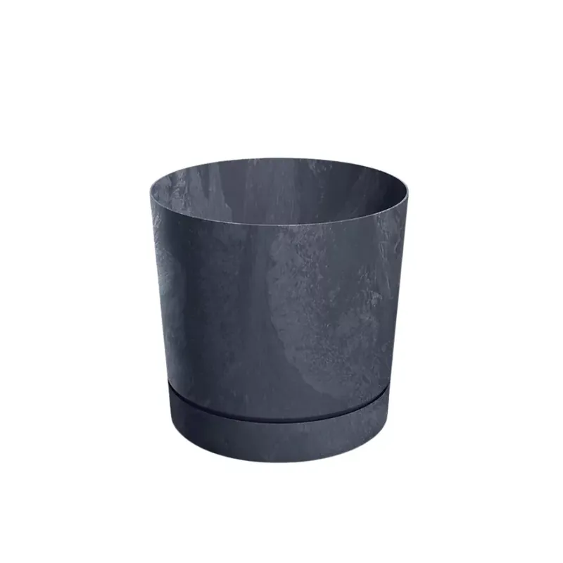 Kaspó TUBO P BETON EFFECT 39cm, antracit (DPOP400E-S433) Árengedmény