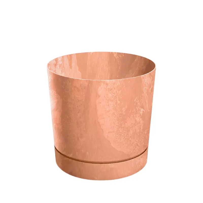 Kaspó TUBO P BETON EFFECT 39cm, terracotta (DPOP400E/R624) Végkiárusítás