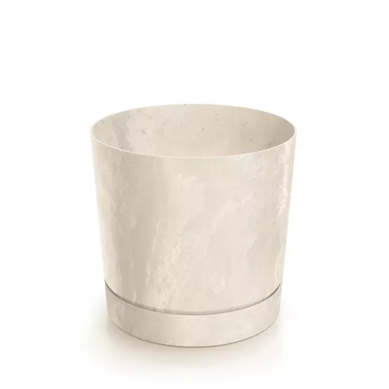 Kaspó TUBO P BETON EFFECT 39cm, krém(DPOP400E/CY700) Kiárusítás
