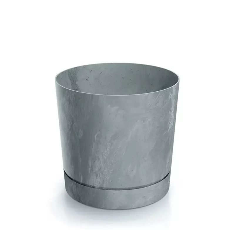 Újdonság Kaspó TUBO P BETON EFFECT 39cm, beton szürke (DPOP400E/422U)