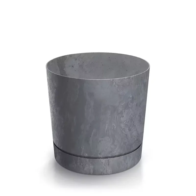 Kaspó TUBO P BETON EFFECT 39cm, marengo (DPOP400E/425U) Kedvezmény