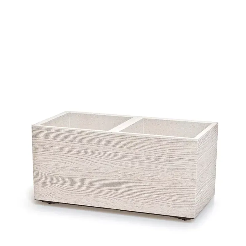 Kaspó MADERA CASE ECO WOOD 80 cm, fehér (DMA800W/S449W) Népszerű