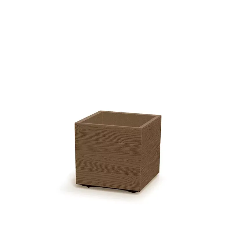 Exkluzív ajánlat Kaspó MADERA SQUARE ECO WOOD 40 cm, natur(DMA400W/4665W)