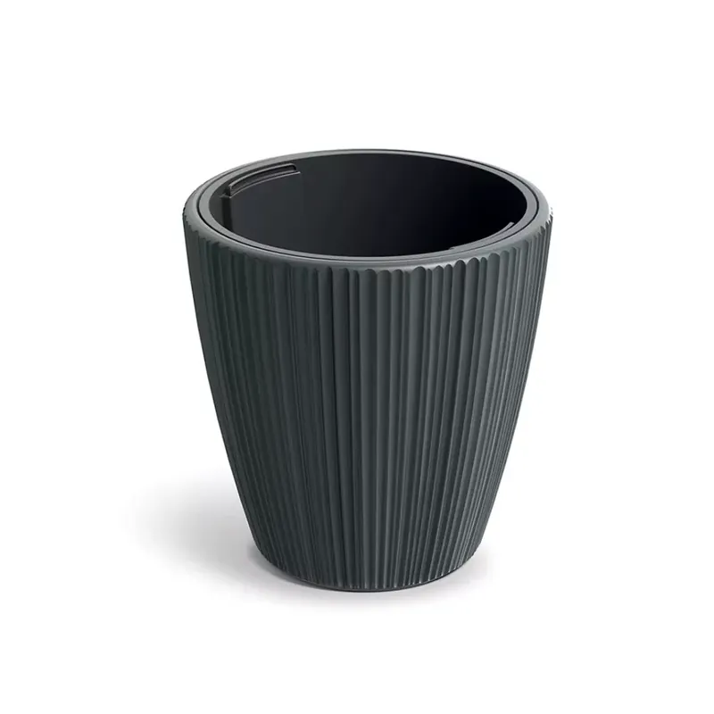 Újdonság Kaspó ORO kerek 47 cm, sötétszürke(DBOR470/419U)