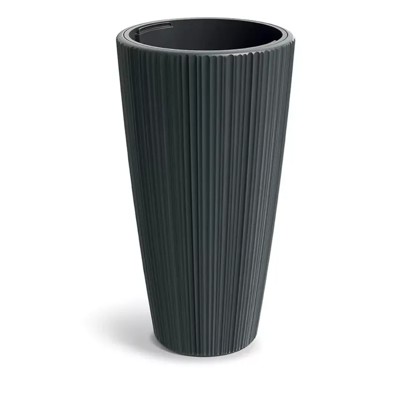 Kaspó ORO magasított kerek 40 cm, sötét szürke(DHOR400/419U) Kedvezmény