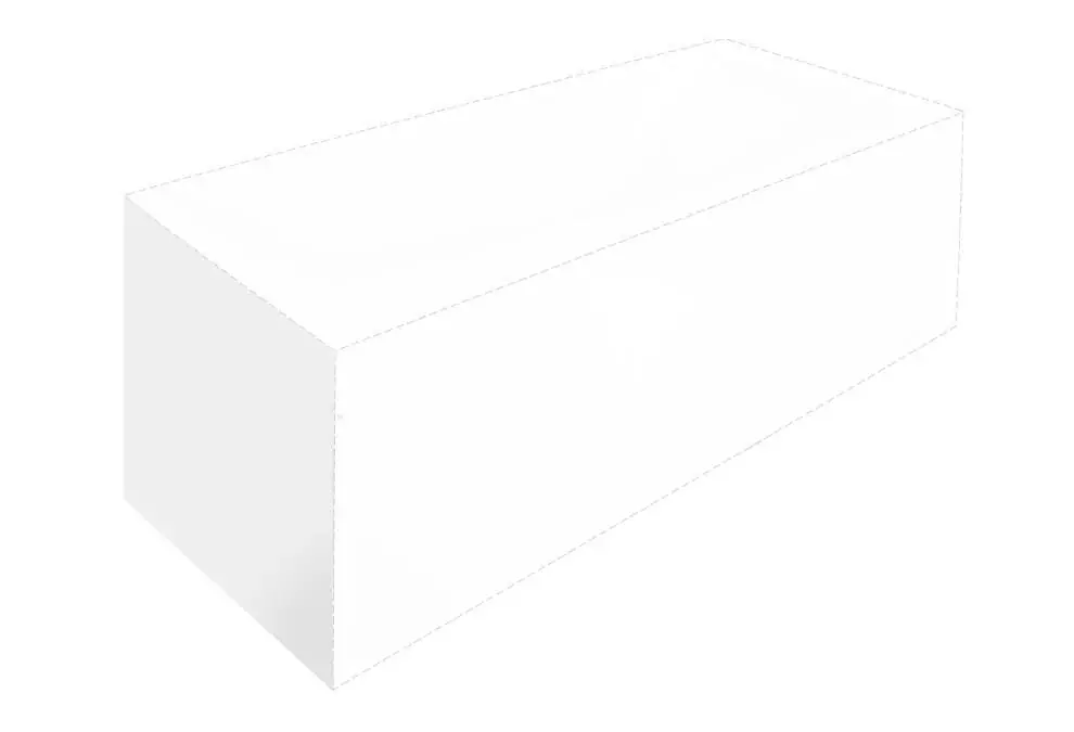 Fürdőkád oldallap "D" típus 110 cm Kedvezmény