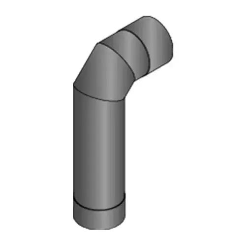 HARVIA 115/90° könyök fatüzelésű kályhákhoz, fekete (T0128-012) Kedvezmény