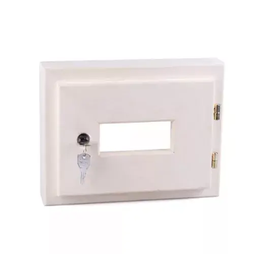 Vezérlőszekrény kulccsal zárható, 285x220x65mm, Világos nyárfa (T0202-018) Biztonságos fizetés