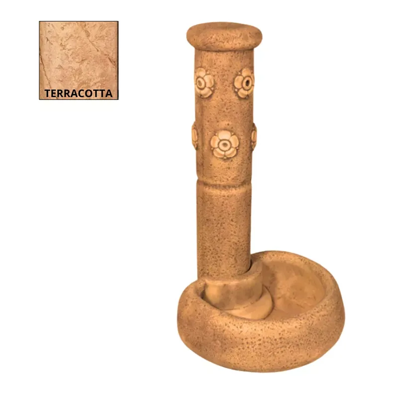 Legkelendőbb Fabro-Floreale kerti kút terracotta( 600271-T)