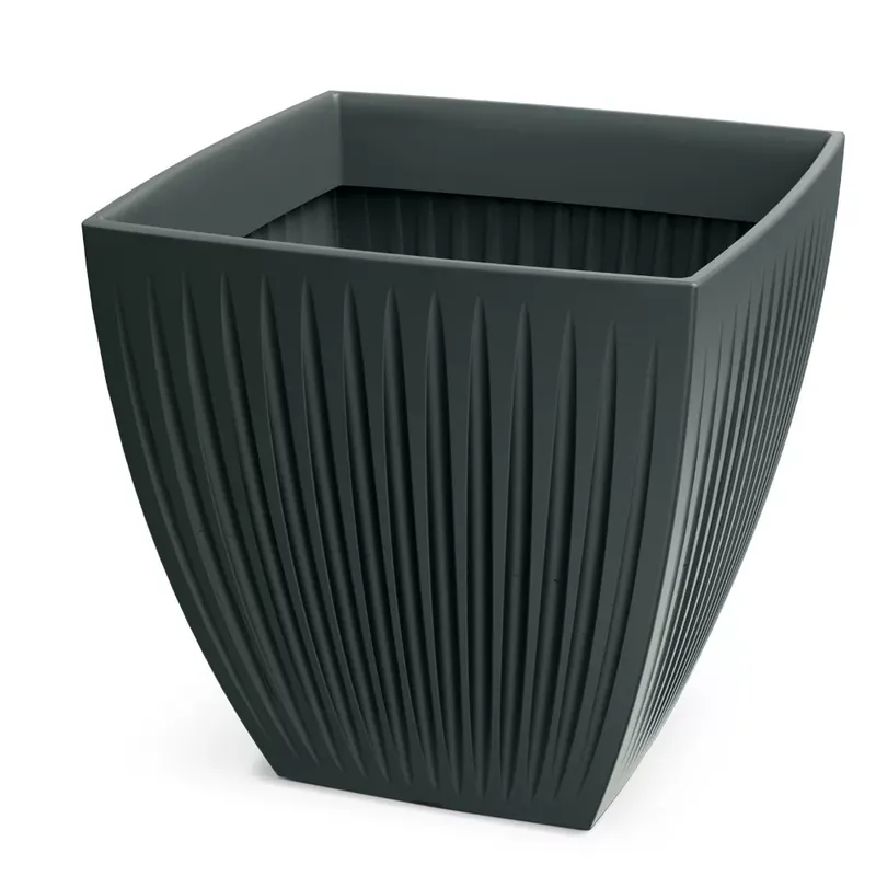 Expressz szállítás Kaspó LATIA szögletes 60 cm, antracit(TLSO60M/466R)