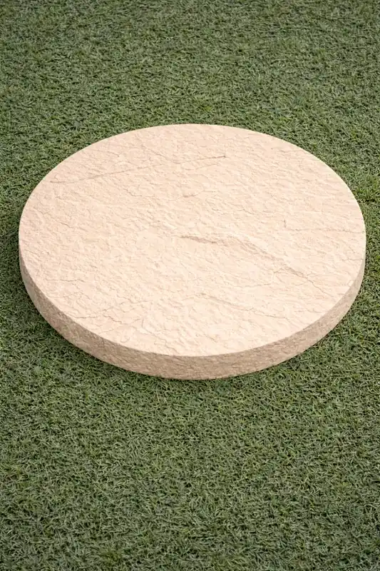 Japán Tipegő Kerek, Beige Prémium