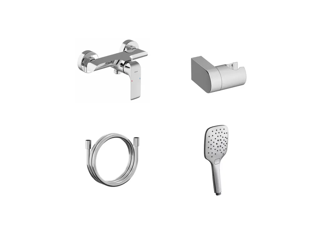 Flat fali zuhanycsaptelep szettel, króm FL 032.00CR+S Outlet