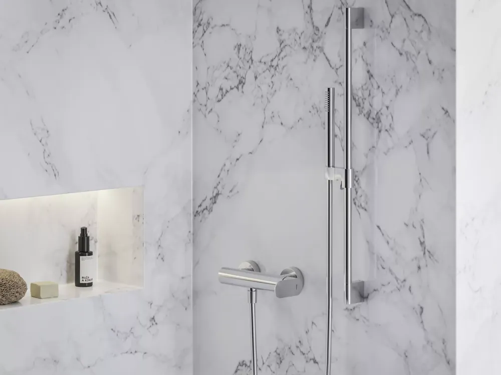 Gyors kiszállítás Eleganta fali zuhanycsaptelep szett nélkül EL 032.00CR, Chrome
