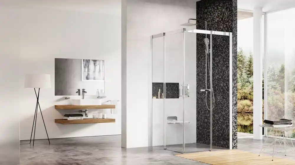 Matrix MSRV4-90x90 zuhanykabin szatén+transparent Korlátozott ajánlat