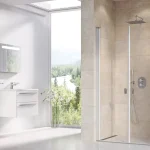 Outlet Chrome CSDL2-120 zuhanyajtó szatén+transparent