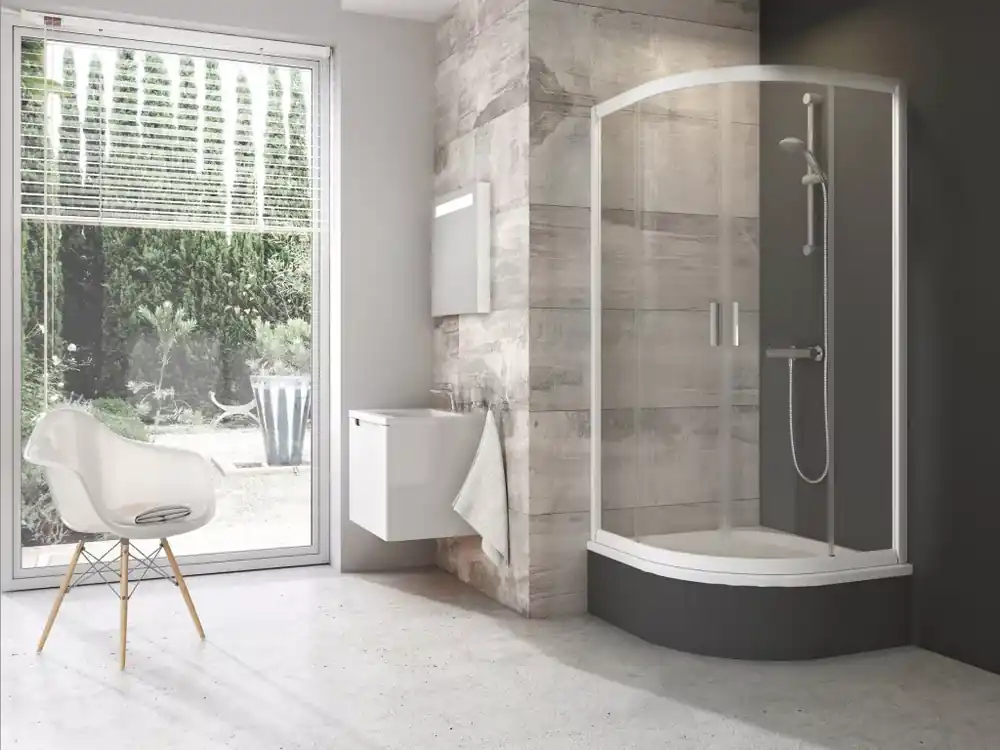 Blix BLCP4 80x80 SABINA zuhanykabin fehér+transparent Azonnal elérhető