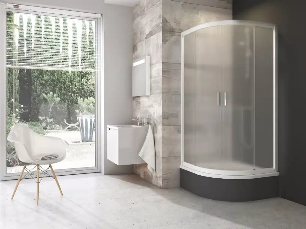 Blix BLCP4 80x80 SABINA zuhanykabin fehér+grape Kedvezmény
