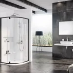 Pivot PSKK3 80x80 zuhanykabin fekete+transparent Ne maradj le