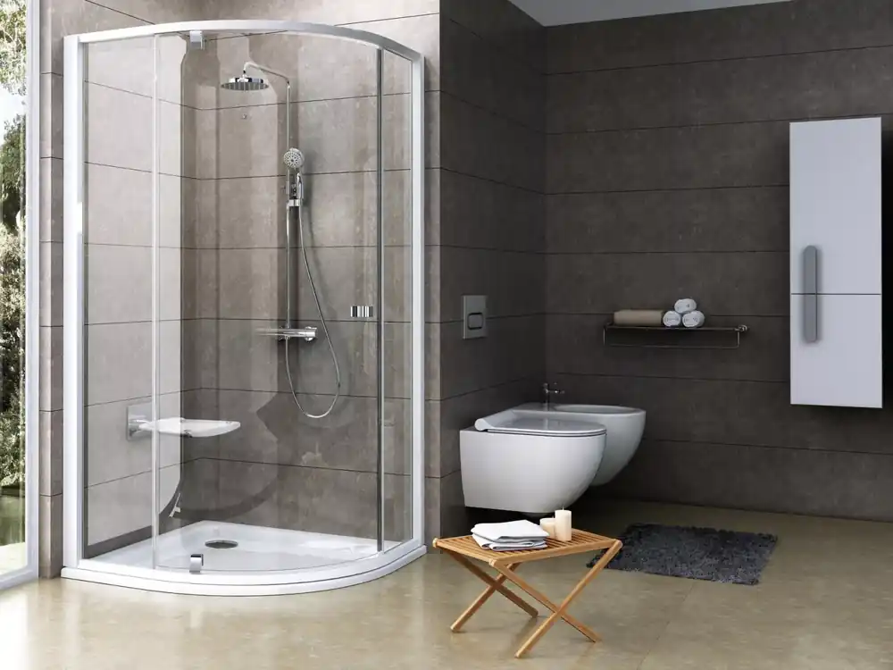 Pivot PSKK3 100x100 zuhanykabin fehér/króm+transparent * Kedvezményes ár