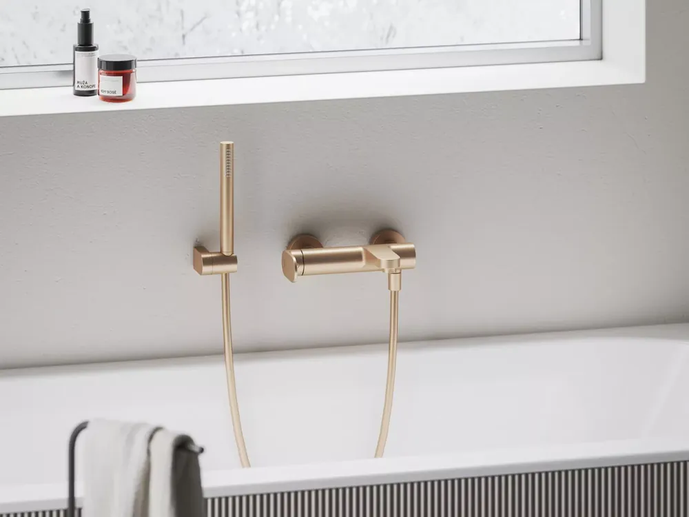 Árengedmény Eleganta fali kádcsaptelep zuhanyszett nélkül EL 022.60RGB, rose gold
