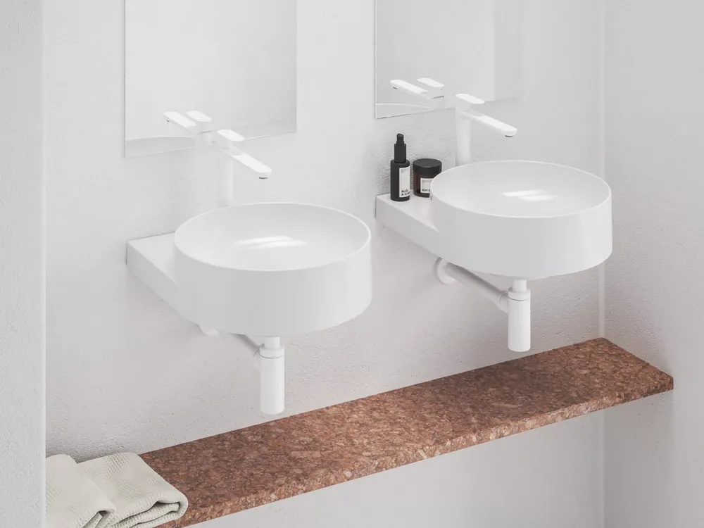Eleganta álló mosdócsaptelep 220 mm leeresztő nélkül EL 014.10WV, White Velvet Szezonális akció
