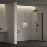 Vedd meg most Walk-In Air Wall 110 zuhanykabin fekete+transparent