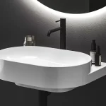 Espirit álló mosdócsaptelep BeCool 250 mm leeresztő nélkül ES 014.21BM, matt fekete Gyors szállítás