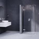 SmartLine SMPS 80 fix oldalfal bal króm+transparent Outlet