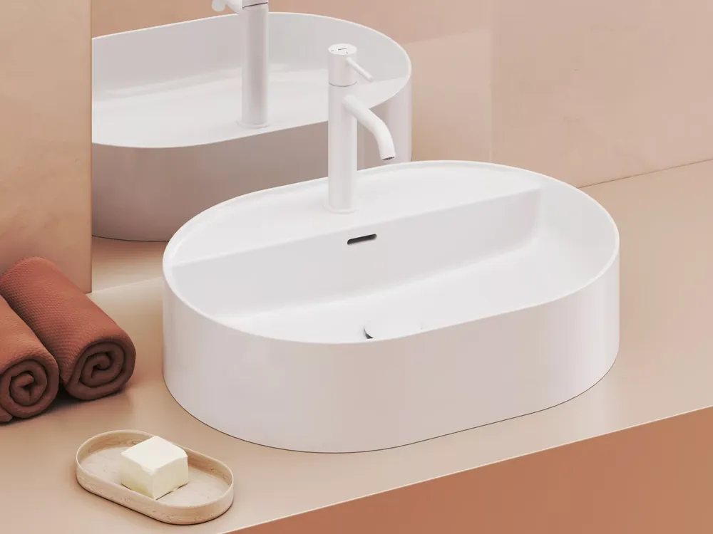 Ceramic Slim Shelf O 55 kerámiamosdó fehér Vásárlói kedvenc