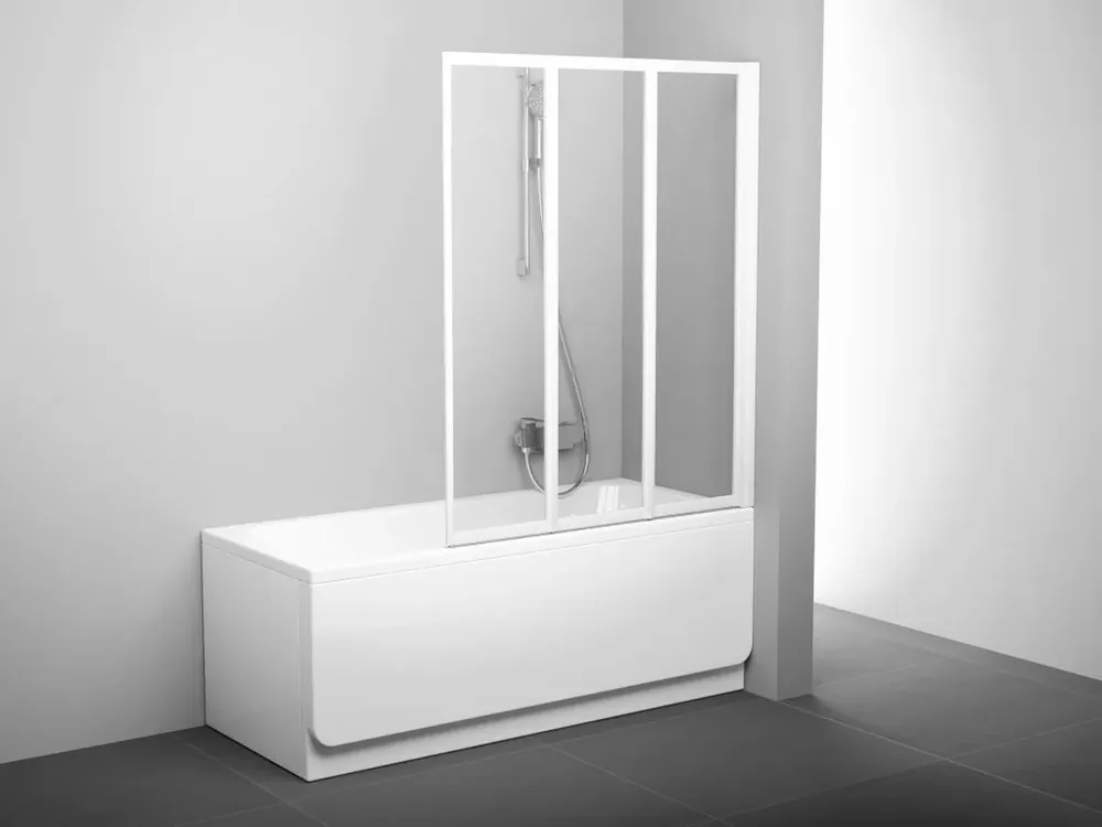 VS3 130 kádparaván fehér+transparent Expressz kézbesítés