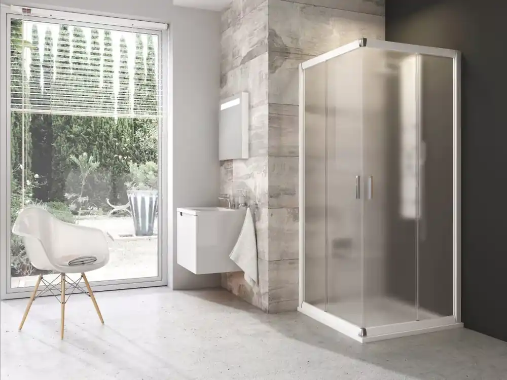 Blix BLRV2 80x80 zuhanykabin fehér+grape Árengedmény