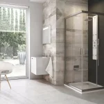Gyors kiszállítás Blix BLRV2 80x80 zuhanykabin szatén+transparent