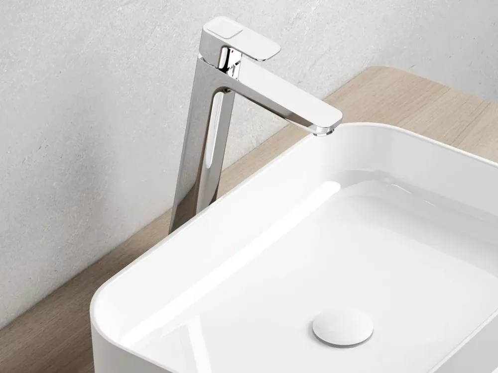 Gyors kiszállítás 10° álló mosdócsaptelep leeresztő nélkül, 333 mm TD 015.00CR, króm