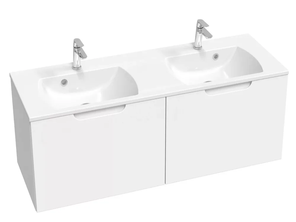 Ajánlat Classic II SD 130 szekrény duplamosdó alá (fehér/fehér)