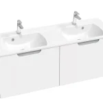 Expressz szállítás Classic II SD 130 szekrény duplamosdó alá (fehér/szürke)