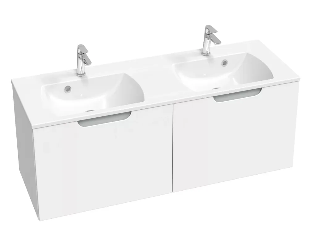Expressz szállítás Classic II SD 130 szekrény duplamosdó alá (fehér/szürke)