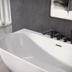 Flat kádperem csaptelep szett FL 026.20BLM, matt fekete Expressz kézbesítés